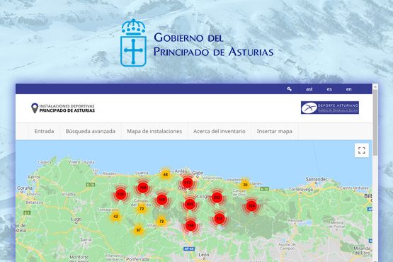 Plataforma digital para actualizar el censo de instalaciones deportivas del Principado de Asturias